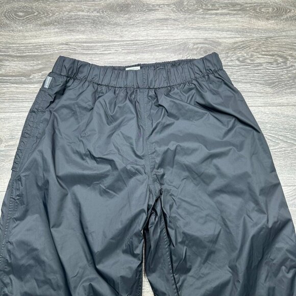 Columbia Waterproof Pants Men's Large Black Mesh Lined Adjustable Nylon Swooshy - Picture 3 of 16